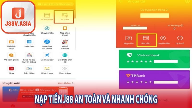 Nạp tiền J88 an toàn và nhanh chóng