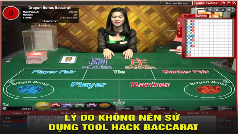 Lý do không nên sử dụng tool hack Baccarat